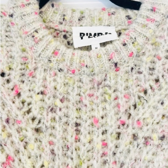 BIMBA Y LOLA Spain Designer Sweater Chunky Confetti Soft Cozy Sz M - Picture 9 of 10